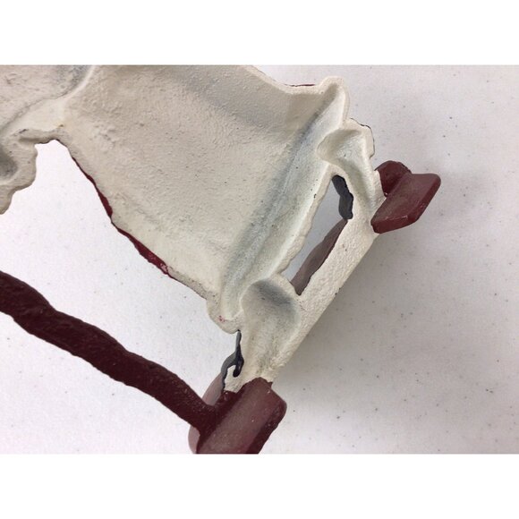 Vintage Cast Iron Christmas Door Stopper Santa Claus - Picture 5 of 8